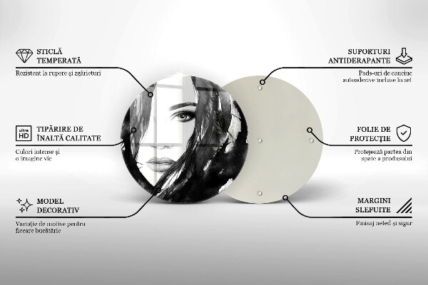 Tocător de bucătărie Chipul de femeie