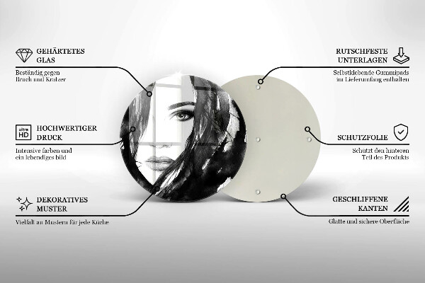 Tocător de bucătărie Chipul de femeie