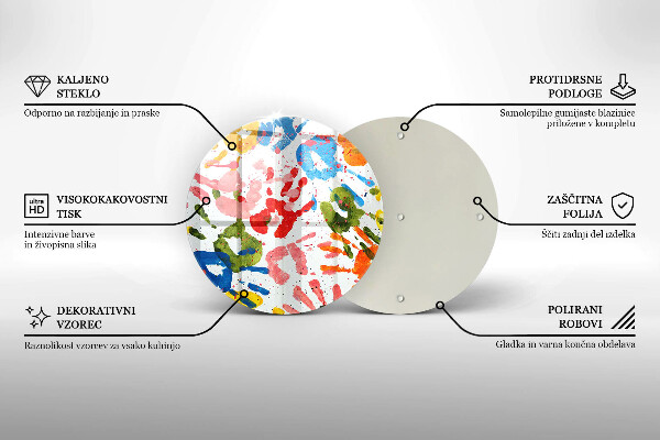 Tocător de bucătărie Urme de mâini ale copiilor