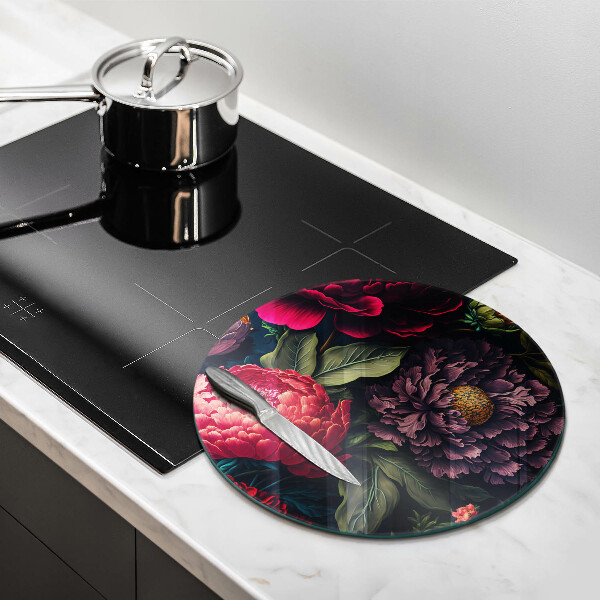 Tocător din sticlă Flori frumoase