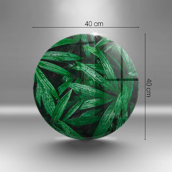 Tocător din sticlă Frunze de plante