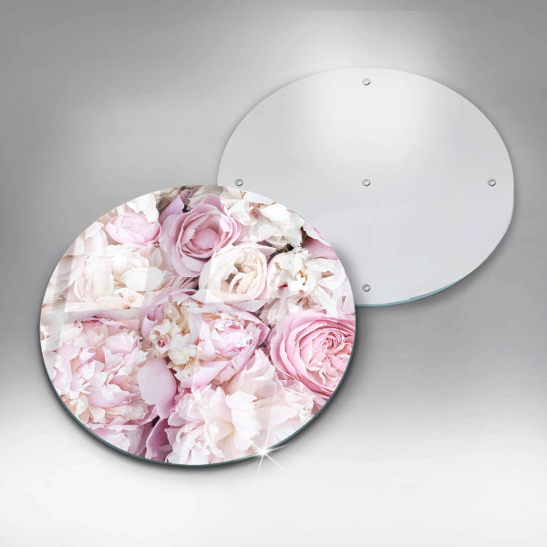 Tocător din sticlă Buchet de bujor