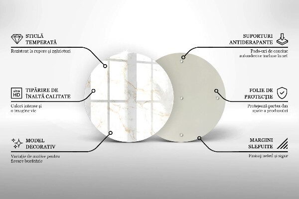 Tocător de bucătărie Piatra de marmura eleganta