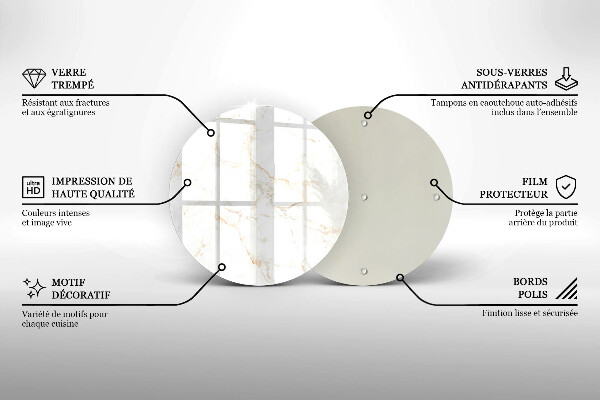 Tocător de bucătărie Piatra de marmura eleganta