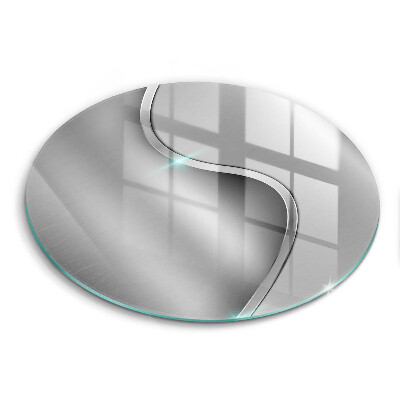 Tocător de bucătărie Metal argintiu abstract