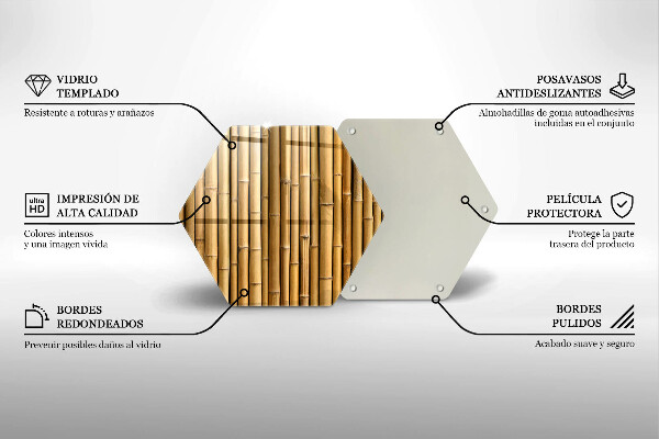 Tocător de bucătărie Natura boho bambus