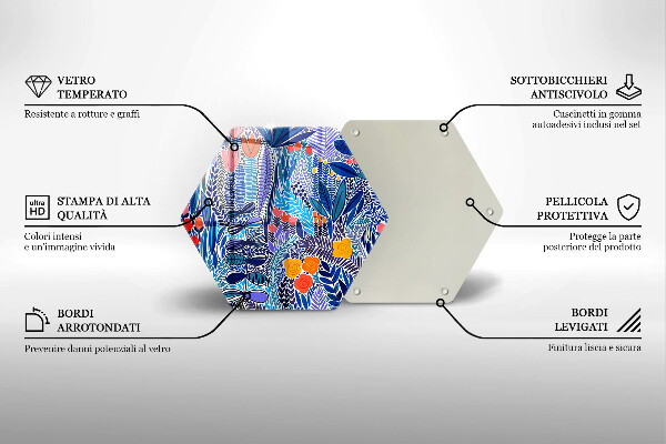 Tocător sticlă Lunca pictata