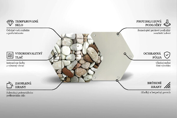 Tocător de bucătărie Fundal cu pietre mici