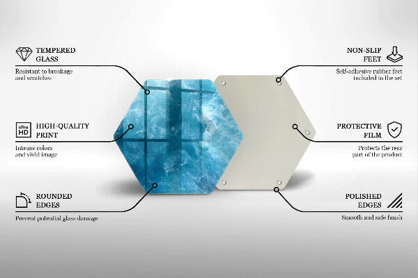 Tocător de bucătărie Apa albastra