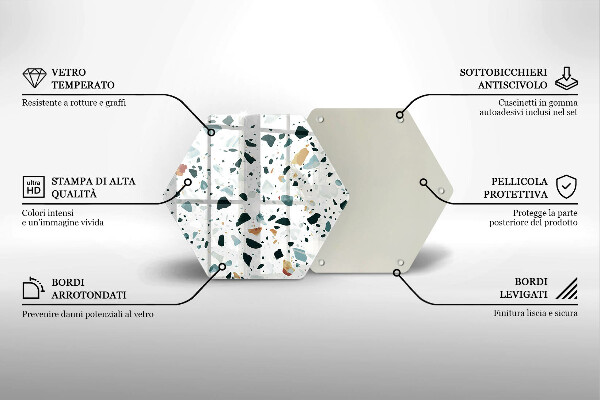 Tocător sticlă Gresie usoara