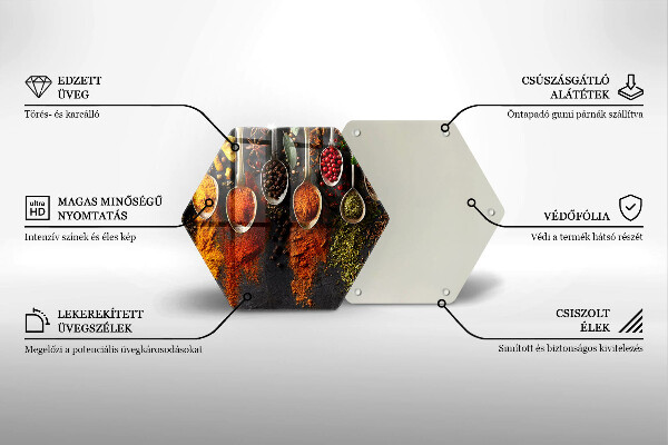 Tocător de bucătărie Linguri cu condimente