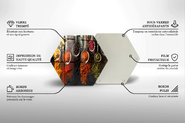 Tocător de bucătărie Linguri cu condimente