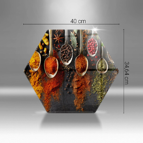 Tocător de bucătărie Linguri cu condimente