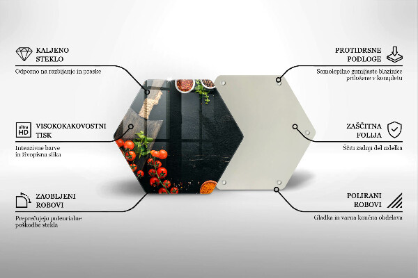 Tocător sticlă roșii cherry