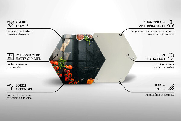 Tocător sticlă roșii cherry