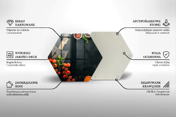 Tocător sticlă roșii cherry