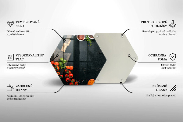 Tocător sticlă roșii cherry