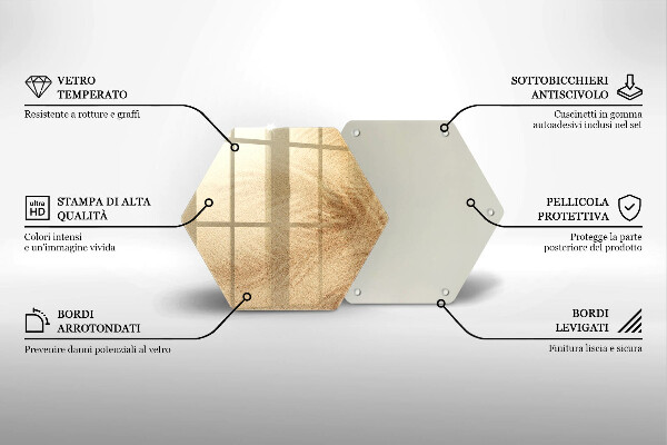 Tocător sticlă Vacanță pe plajă cu nisip