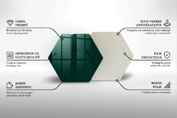 Tocător din sticlă Culoarea verde