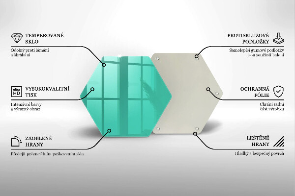 Tocător din sticlă Culoarea verde