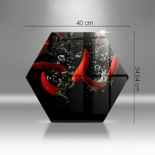 Tocător de bucătărie Ardei iute în apă