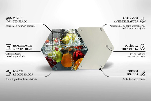 Tocător de bucătărie Fructe suculente în apă