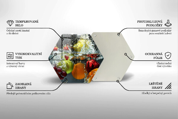 Tocător de bucătărie Fructe suculente în apă