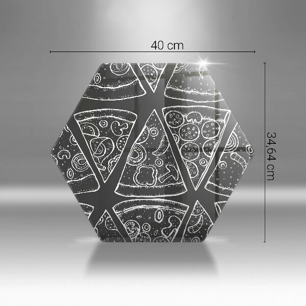 Tocător de bucătărie Ilustrație de pizza