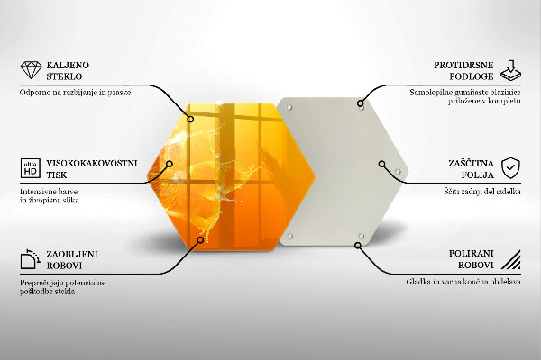Tocător de bucătărie Fructe portocale suculente