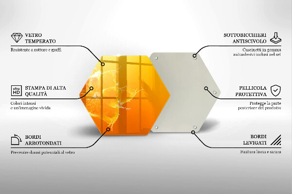 Tocător de bucătărie Fructe portocale suculente