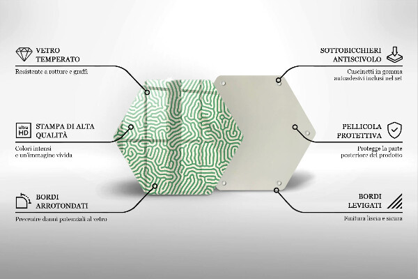 Tocător de bucătărie Linii abstracte