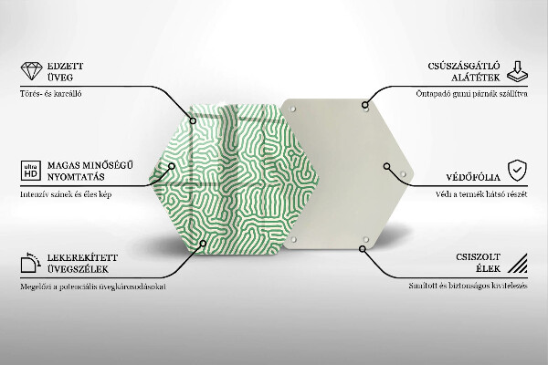 Tocător de bucătărie Linii abstracte