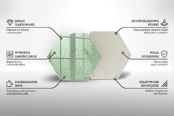 Tocător de bucătărie Linii abstracte