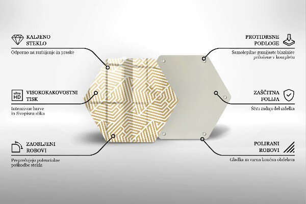 Tocător de bucătărie Linii geometrice