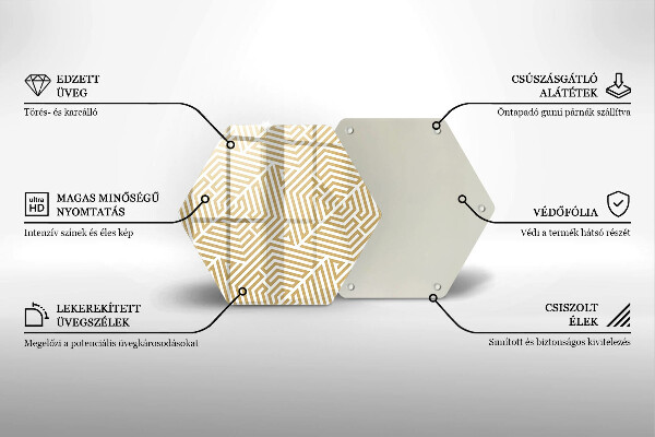 Tocător de bucătărie Linii geometrice