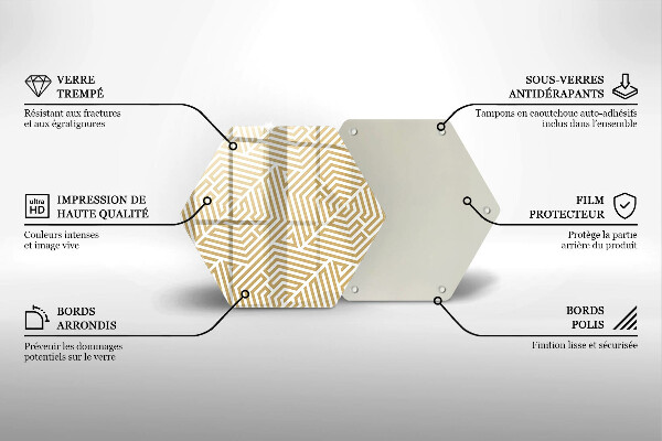 Tocător de bucătărie Linii geometrice