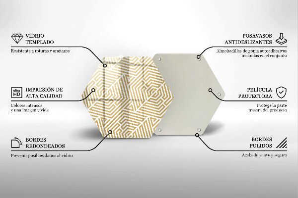 Tocător de bucătărie Linii geometrice