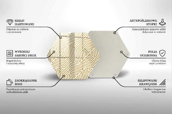 Tocător de bucătărie Linii geometrice