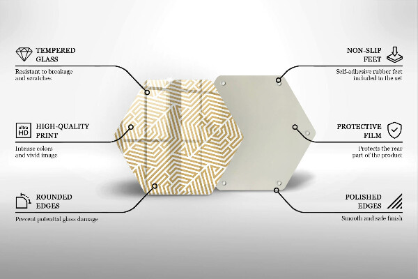 Tocător de bucătărie Linii geometrice