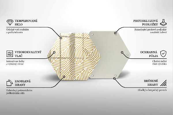 Tocător de bucătărie Linii geometrice