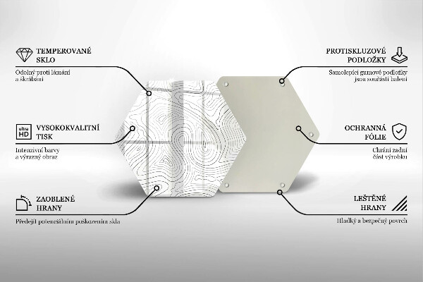 Tocător de bucătărie Forme abstracte