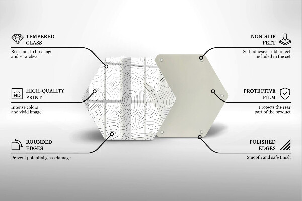 Tocător de bucătărie Forme abstracte