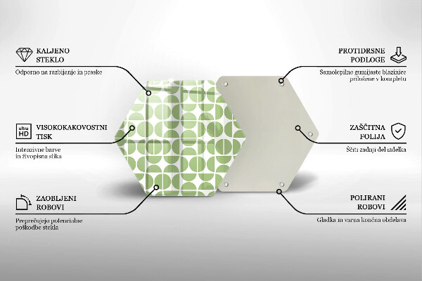 Tocător de bucătărie Model de forme boho