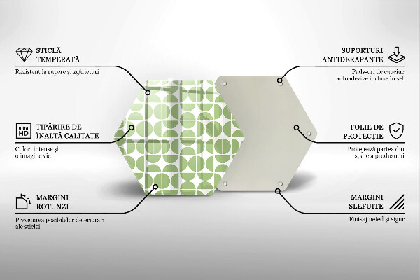 Tocător de bucătărie Model de forme boho