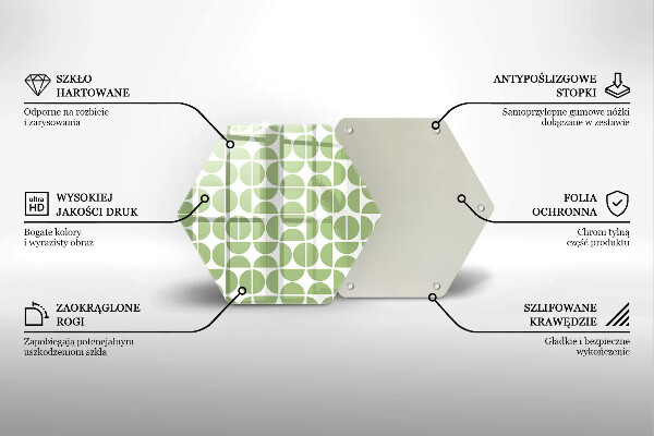 Tocător de bucătărie Model de forme boho