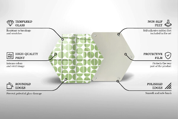 Tocător de bucătărie Model de forme boho