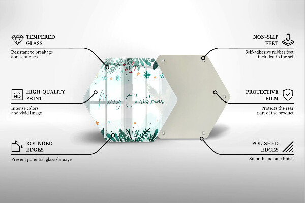 Tocător de bucătărie Inscripție Merry Christmas