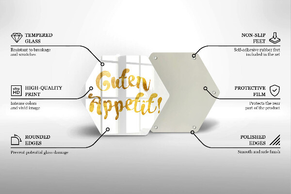 Tocător de bucătărie Inscripția Guten Appet!