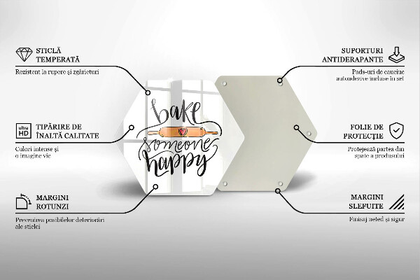 Tocător de bucătărie Bake someone happy