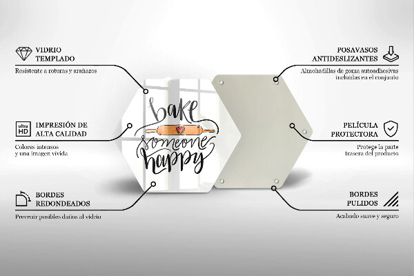 Tocător de bucătărie Bake someone happy